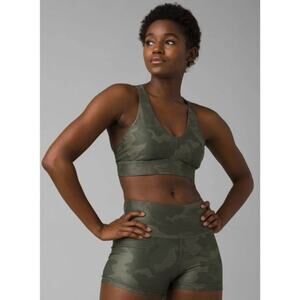 prAna Layna Brami Sage Camo Sports Bra